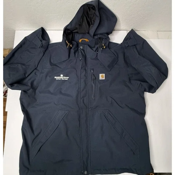 Carhartt Storm Defender Shoreline Heavyweight Jacket Navy Work Wear Size 2XL New